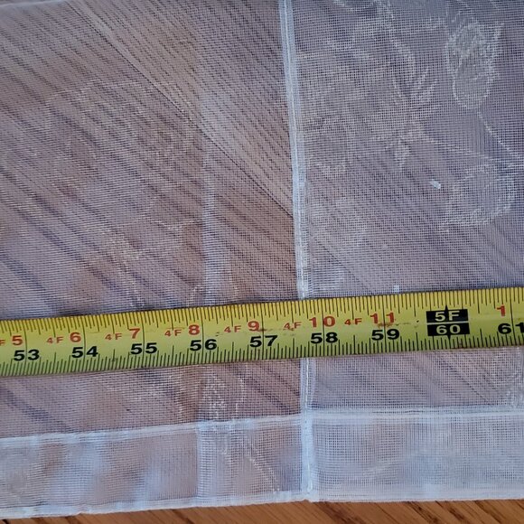 3 Sets Sheers Floral, Rose, Plain 62" x 54" Vintage 1 JC Penney Vintage - Picture 8 of 15